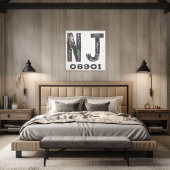 Boerderij rustieke staat postcode New Jersey Canvas Afdruk