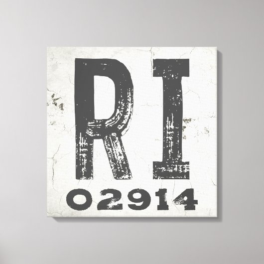 Boerderij rustieke staat Postcode Rhode Island Canvas Afdruk (Voorkant)