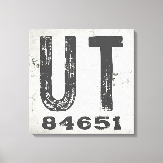 Boerderij rustieke staat Postcode Utah Canvas Afdruk (Voorkant)