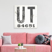 Boerderij rustieke staat Postcode Utah Canvas Afdruk (Insitu (Woonkamer))