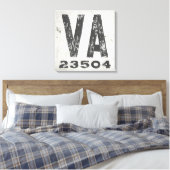 Boerderij Rustieke Staat Postcode Virginia Canvas Afdruk (Insitu (Slaapkamer))