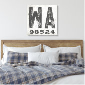 Boerderij rustieke staat postcode Washington Canvas Afdruk (Insitu (Slaapkamer))
