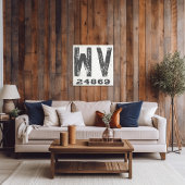 Boerderij Rustieke Staat Postcode West Virginia Canvas Afdruk