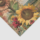 Boerderij  Rustieke Zonnebloem Decoupage Tissuepapier (Detail)