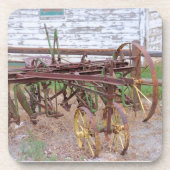 Boerderij Rusty Metal Bier Onderzetter (Voorkant)