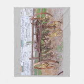  Boerderij Rusty Metal Fleece Deken (Voorkant)