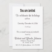 Boerderij Santa met geschenken Party Invitation Sj Kaart (Achterkant)