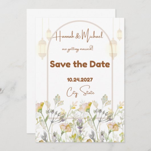 Boerderij Save the Date Kaart (Voorkant / Achterkant)