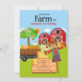 Boerderij Scarecrow Birthday Kaart (Voorkant)