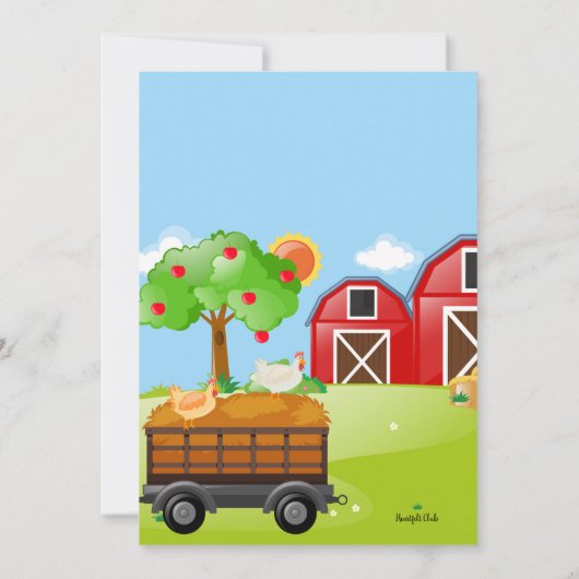 Boerderij Scarecrow Birthday Kaart (Achterkant)