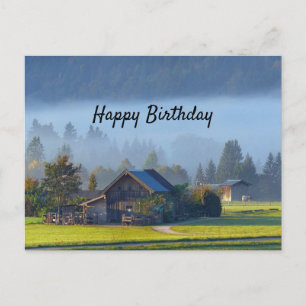 Boerderij Scene 3 Verjaardag Briefkaart