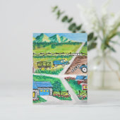 Boerderij scène briefkaart (Staand voorkant)