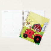 Boerderij Scene met Zingende Haan op Tractor Planner (Display)