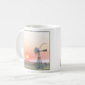 Boerderij Scene op Sunset met Rustic Windmill Koffiemok (Voorkant links)