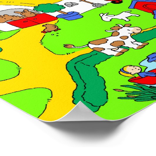 Boerderij scène poster (Hoek)