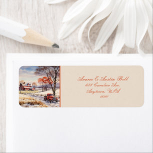 Boerderij Scène van weleer Etiket