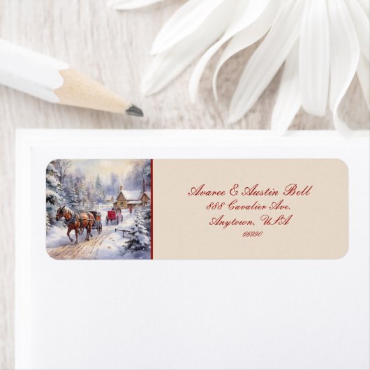 Boerderij Scène van Yesteryear Label (Insitu)