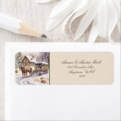 Boerderij Scène van Yesteryear Label (Insitu)