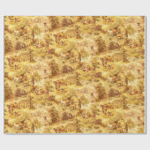 Boerderij scènes patroon Cadeaupapier (Vlak)