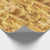 Boerderij scènes patroon Cadeaupapier (Hoek)