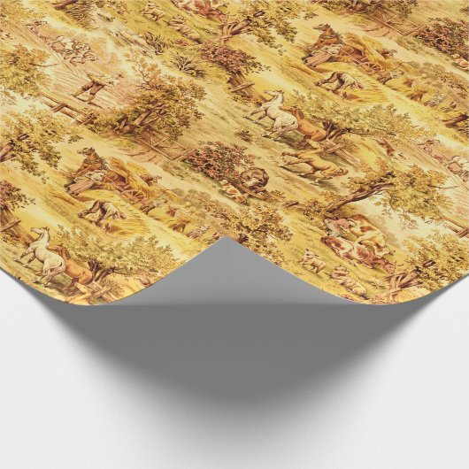  Boerderij scènes patroon Cadeaupapier (Hoek)