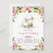 boerderij schaap verjaardagsuitnodiging kaart (Voorkant)