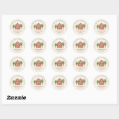 Boerderij Schattige Baby shower Dank u Ronde Sticker (Vel)