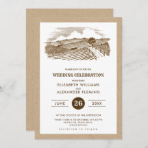 Boerderij schets kraft papier rustieke bruiloft