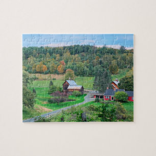 Boerderij schilderachtig Vermont Legpuzzel