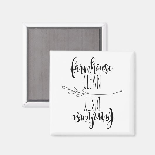 Boerderij Schoon/Vuile Vaatwasser Magneet (Voorkant / Achterkant)