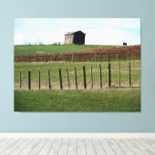 boerderij schoorsteenhek canvas afdruk (Insitu (Houten vloer))