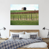 boerderij schoorsteenhek canvas afdruk (Insitu (Slaapkamer))