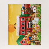 Boerderij Schuur Dieren Puzzel (Verticaal)