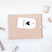 Boerderij Script Kip Ei Karton Label Cadeaulabel