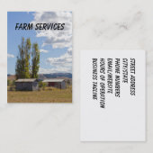Boerderij Services Visitekaartje (Voorkant / Achterkant)