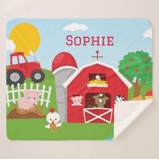 Boerderij sherpa deken (Voorkant (horizontaal))