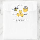 Boerderij shop honingpot etiket kleine onderneming (Tas)