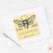 Boerderij shop honingpot etiket kleine onderneming (Envelop)