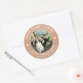  Boerderij Sjabloon op het etiket van verse melk (Envelop)