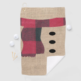 Boerderij Sneeuwman Winter Thema Golf Accessoires Golfhanddoek