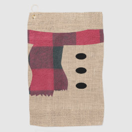 Boerderij Sneeuwman Winter Thema Golf Accessoires Golfhanddoek