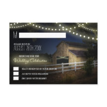 Boerderij snoer lichten Rustieke schuur bruiloft R