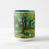  boerderij St Patrick's Day. St Patty Tweekleurige Koffiemok (Center)