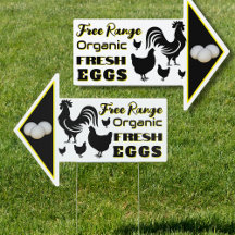 Boerderij Stand Fresh Eggs Dubbelzijdige Pijl