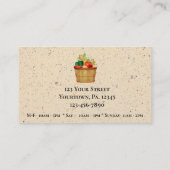 Boerderij standaard visitekaartje (Achterkant)