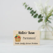 Boerderij standaard visitekaartje (Staand voorkant)