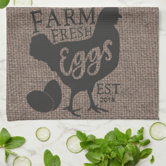 Boerderij Stijl Boerderij Verse Gepersonaliseerde  Theedoek (Gevouwen)