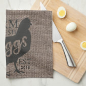 Boerderij Stijl Boerderij Verse Gepersonaliseerde Theedoek (Quarter Fold)