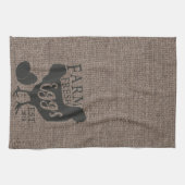 Boerderij Stijl Boerderij Verse Gepersonaliseerde Theedoek (Horizontaal)