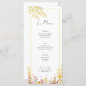 Boerderij Stijl Bruiloft Evenement Menu Platte Kaa (Voorkant / Achterkant)